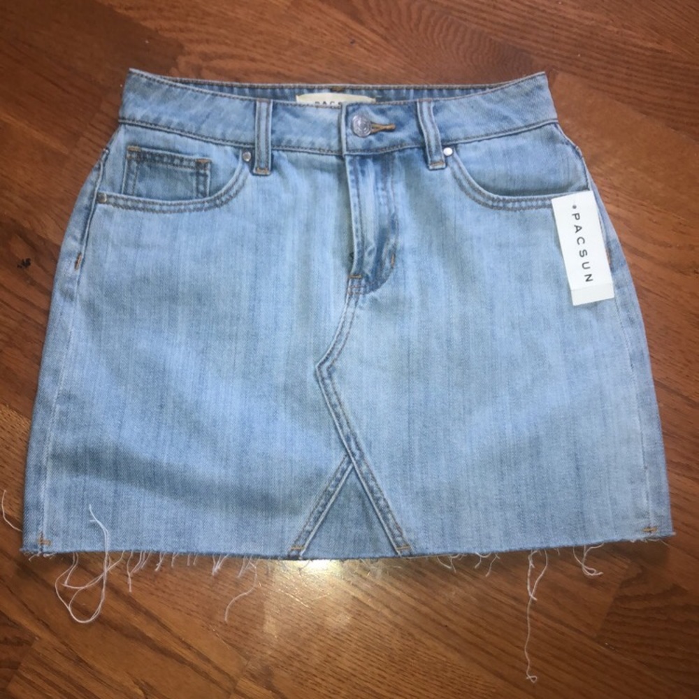 pacsun jean skirt